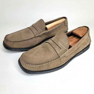 Tommy Bahama Dark Olive Leather Suede #TB-272 Slip-On Loafers Boat Shoe Mens 11M